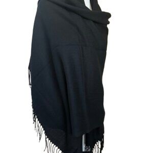 Black Cashmere Scarf | 72" x 28" | NWT
